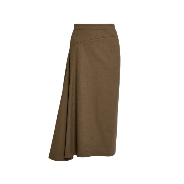 Erdem Draped Crepe Midi Skirt - Skirts - British Romantic Luxury at Coveti