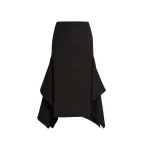 Erdem Draped Grain De Poudre Pencil Skirt - Skirts - British Romantic Luxury at Coveti