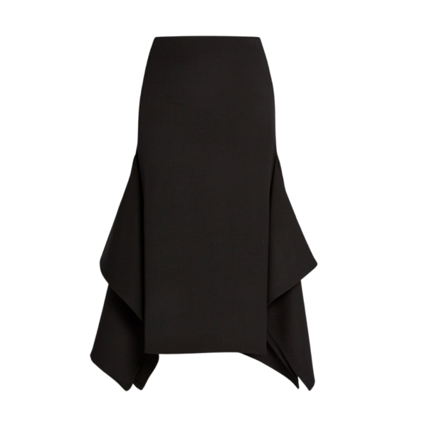 Erdem Draped Grain De Poudre Pencil Skirt - Skirts - British Romantic Luxury at Coveti