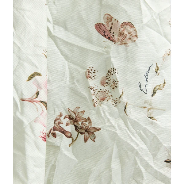 Erdem Draped Printed Textured Satin Midi Dress - Dresses - British Romantic Luxury at Coveti