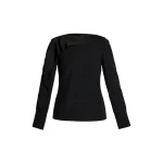 Erdem Draped Satin Cady Long Sleeve Blouse - Tops - British Romantic Luxury at Coveti