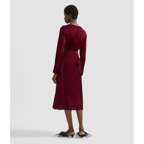 Erdem Draped Satin Cady Long Sleeve Blouse - Tops - British Romantic Luxury at Coveti