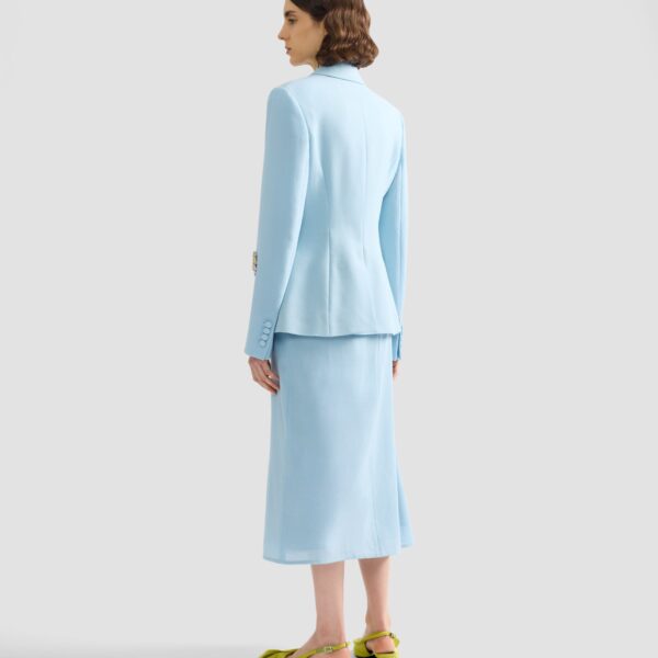 Erdem Embellished Crepe Draped Midi Skirt - Skirts - British Romantic Luxury at Coveti