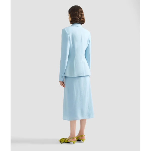 Erdem Embellished Crepe Fitted Blazer - Jackets - British Romantic Luxury at Coveti