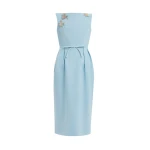 Erdem Embellished Crepe Sleeveless Midi Dress - Dresses - British Romantic Luxury at Coveti