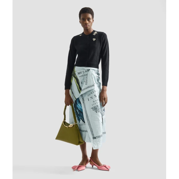 Erdem Embellished Crew Neck Cardigan - Knitwear - British Romantic Luxury at Coveti