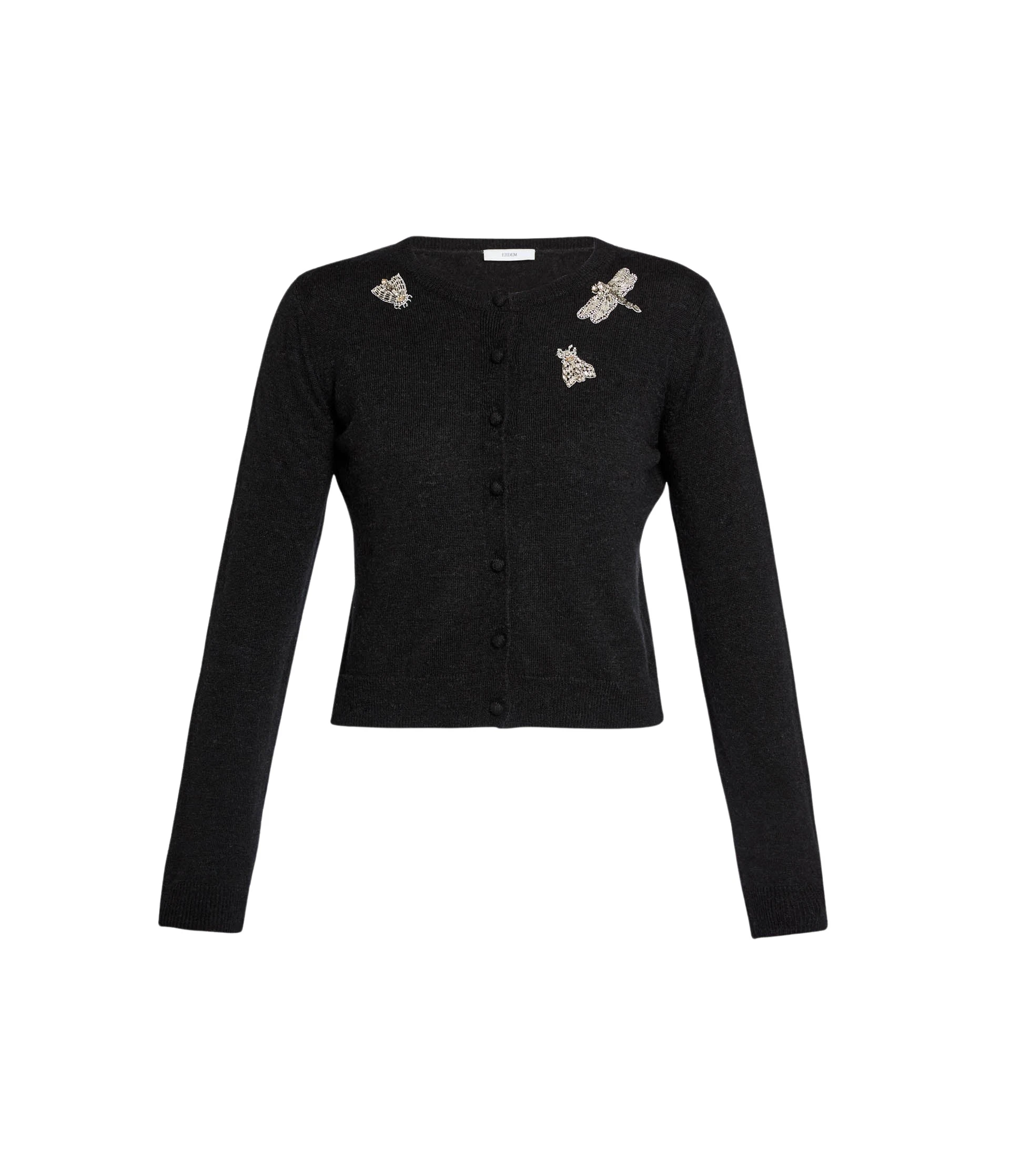 Erdem-Embellished-Crew-Neck-Cardigan-coveti-245603_nobg Erdem Embellished Crew Neck Cardigan - Knitwear - British Romantic Luxury at Coveti