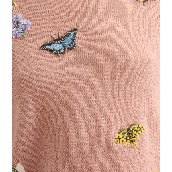Erdem Embellished Crew Neck Jumper - Knitwear - British Romantic Luxury at Coveti