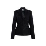 Erdem Embellished Grain De Poudre Fitted Blazer - Jackets - British Romantic Luxury at Coveti