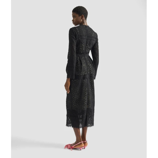 Erdem Embellished Guipure Long Sleeve Midi Dress - Dresses - British Romantic Luxury at Coveti