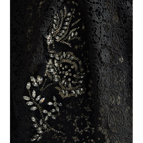 Erdem Embellished Guipure Long Sleeve Midi Dress - Dresses - British Romantic Luxury at Coveti