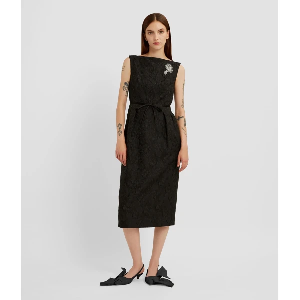 Erdem Embellished Jacquard Midi Dress - Dresses - British Romantic Luxury at Coveti