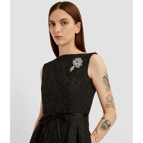 Erdem Embellished Jacquard Midi Dress - Dresses - British Romantic Luxury at Coveti