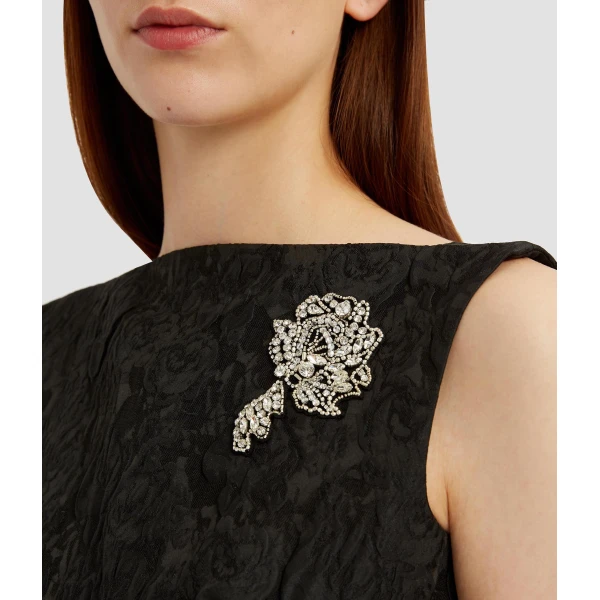 Erdem Embellished Jacquard Midi Dress - Dresses - British Romantic Luxury at Coveti