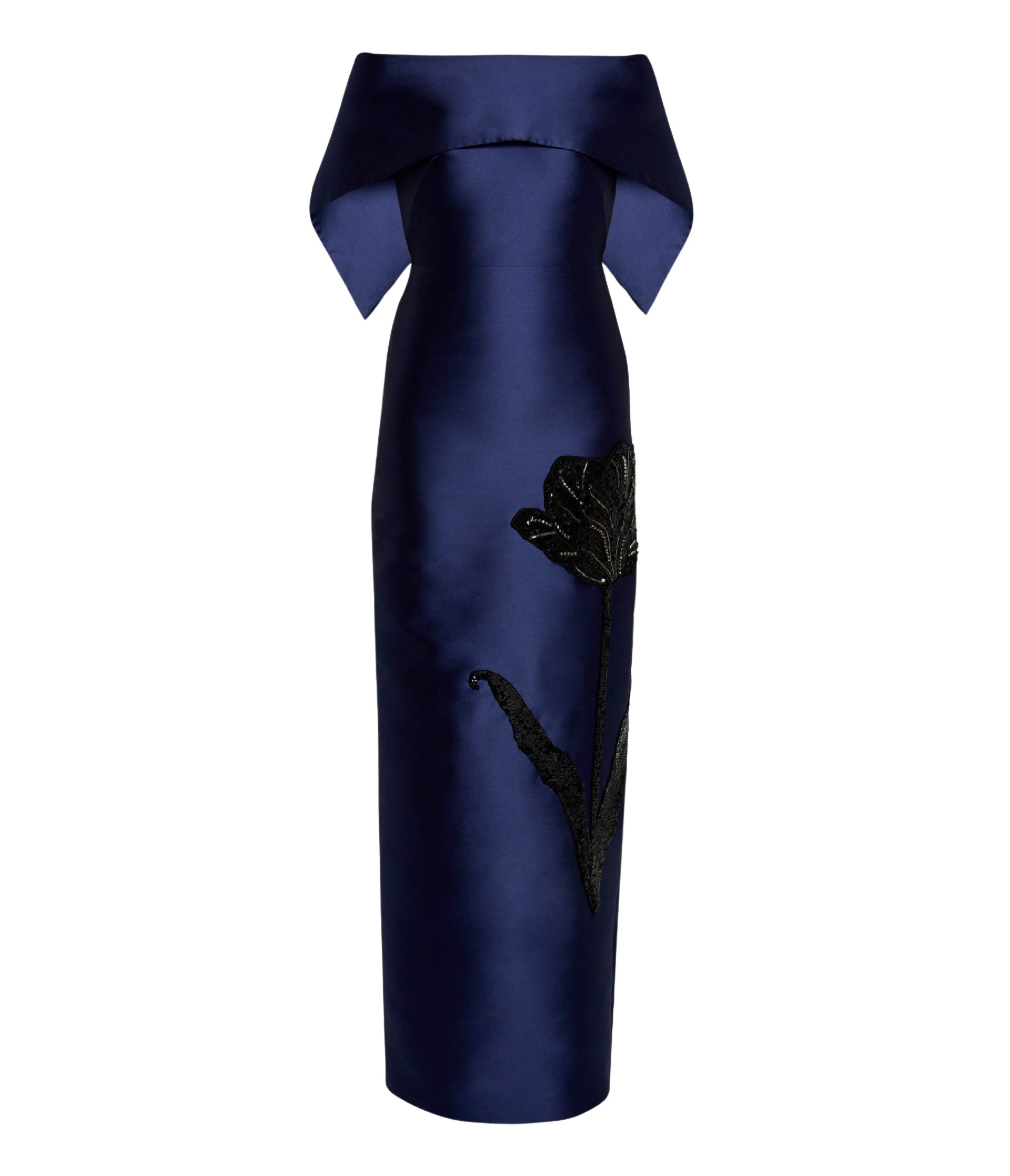 Erdem Embellished Mikado Off The Shoulder Gown