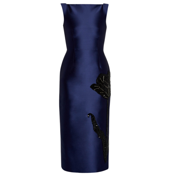 Erdem Embellished Mikado Sleeveless Midi Dress - Dresses - British Romantic Luxury at Coveti