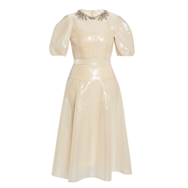 Erdem Embellished Organza Sequin Midi Dress - Dresses - British Romantic Luxury at Coveti