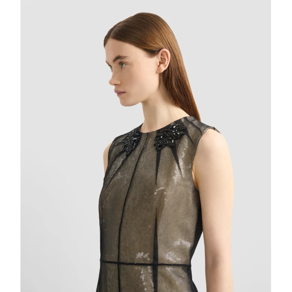 Erdem Embellished Organza Sequin Midi Dress - Dresses - British Romantic Luxury at Coveti