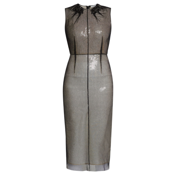 Erdem Embellished Organza Sequin Midi Dress - Dresses - British Romantic Luxury at Coveti