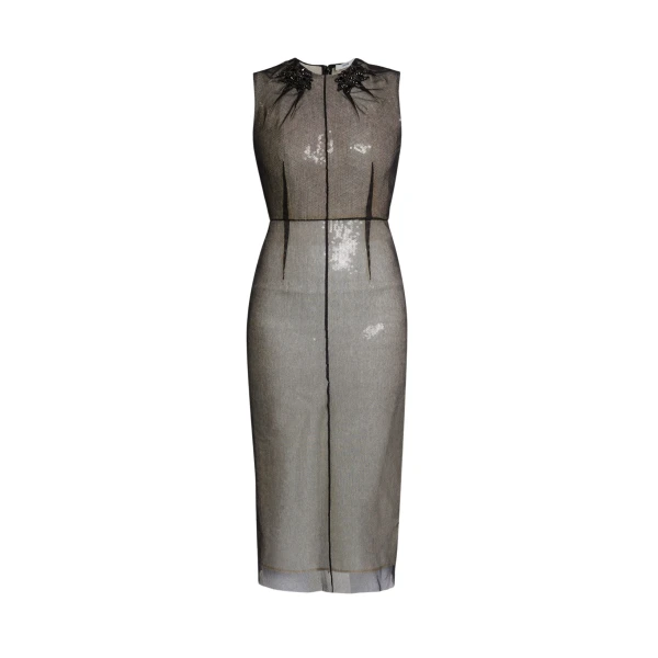Erdem Embellished Organza Sequin Midi Dress - Dresses - British Romantic Luxury at Coveti