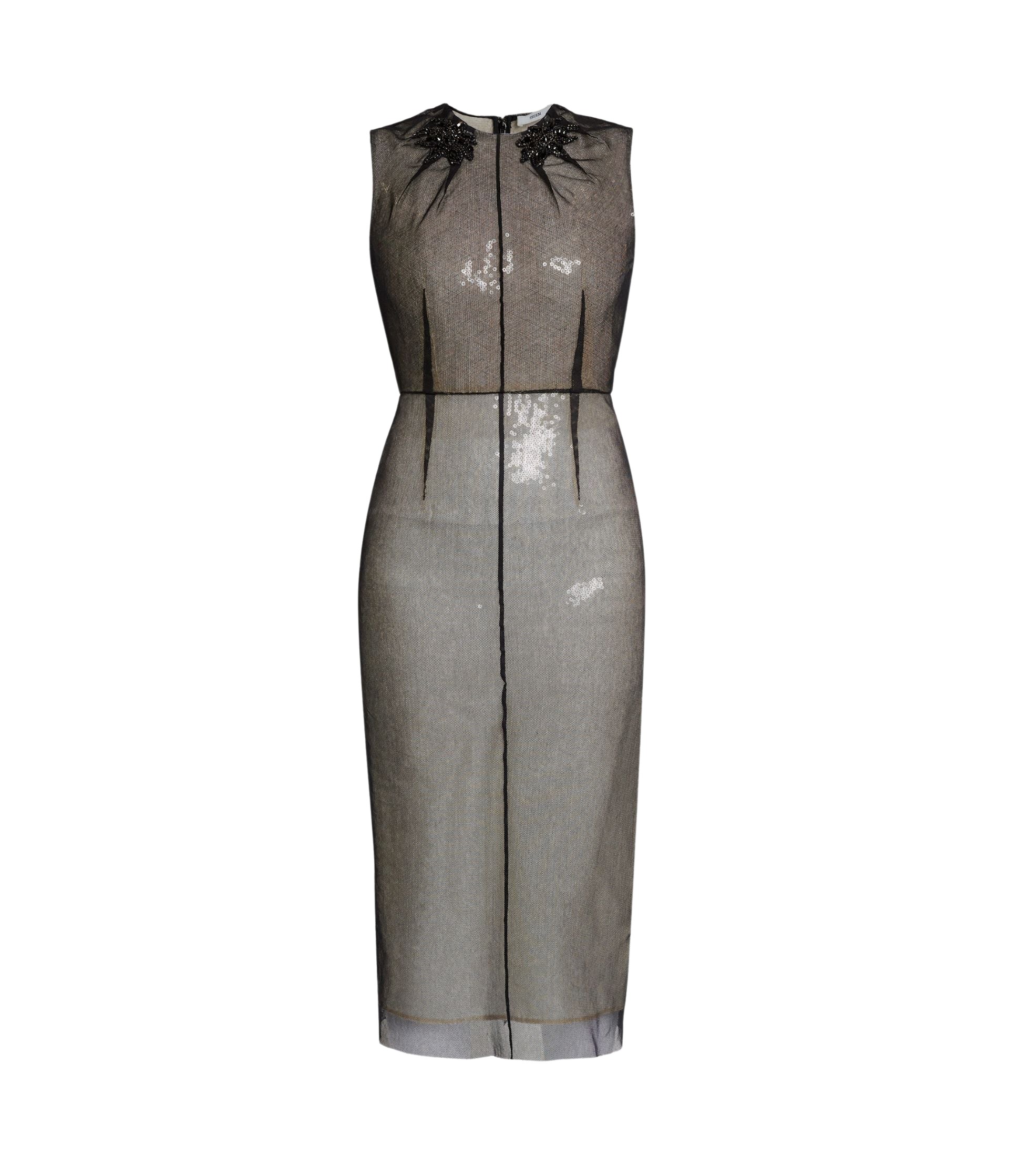 Erdem Embellished Organza Sequin Midi Dress