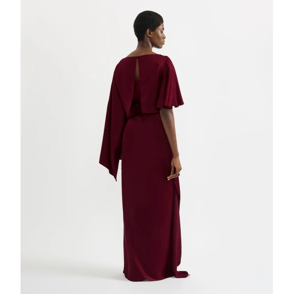 Erdem Embellished Satin Cady Draped Gown - Dresses - British Romantic Luxury at Coveti