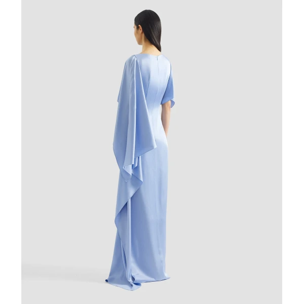 Erdem Embellished Satin Cady Draped Gown - Dresses - British Romantic Luxury at Coveti