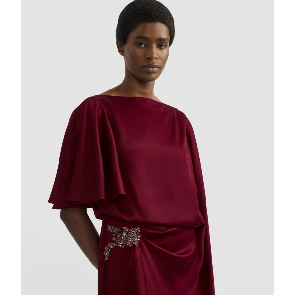 Erdem Embellished Satin Cady Draped Gown - Dresses - British Romantic Luxury at Coveti