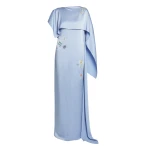Erdem Embellished Satin Cady Draped Gown - Dresses - British Romantic Luxury at Coveti