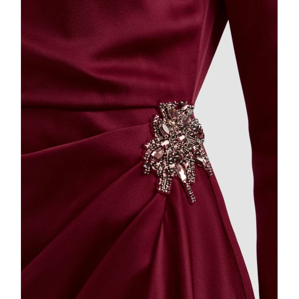 Erdem Embellished Satin Cady Midi Dress - Dresses - British Romantic Luxury at Coveti