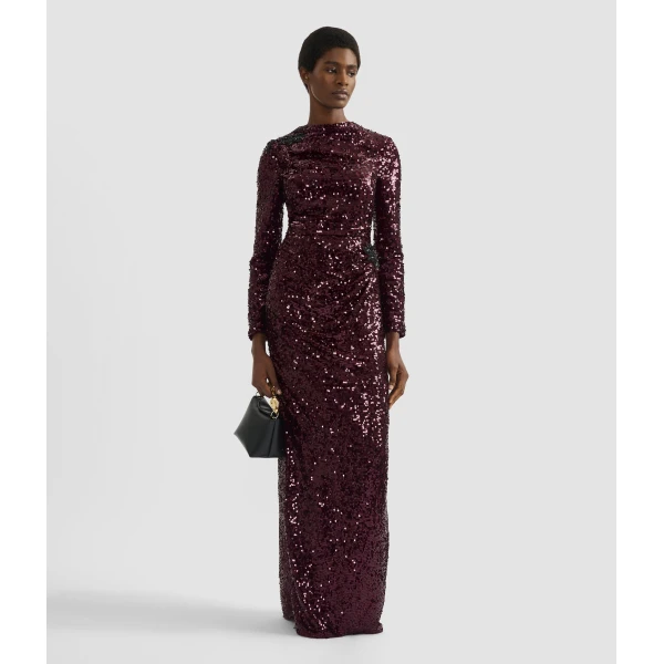 Erdem Embellished Sequin Long Sleeve Gown - Dresses - British Romantic Luxury at Coveti