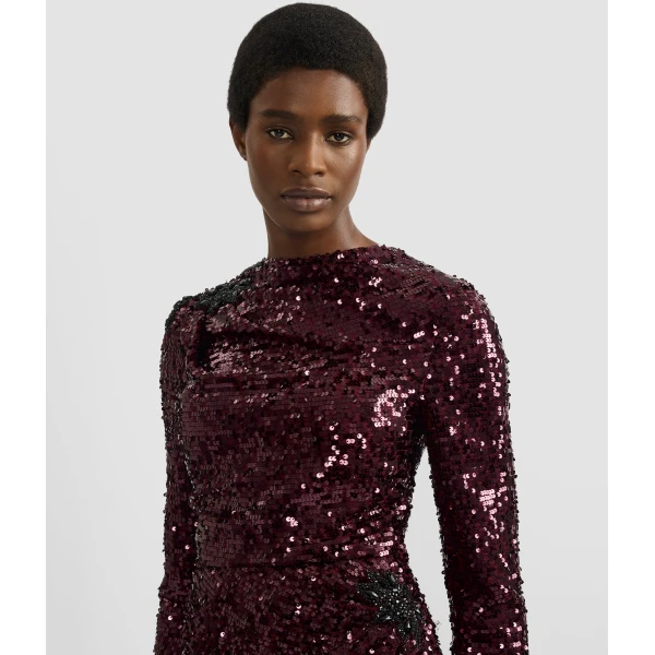 Erdem Embellished Sequin Long Sleeve Gown - Dresses - British Romantic Luxury at Coveti