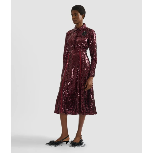 Erdem Embellished Sequin Long Sleeve Shirt - Tops - British Romantic Luxury at Coveti