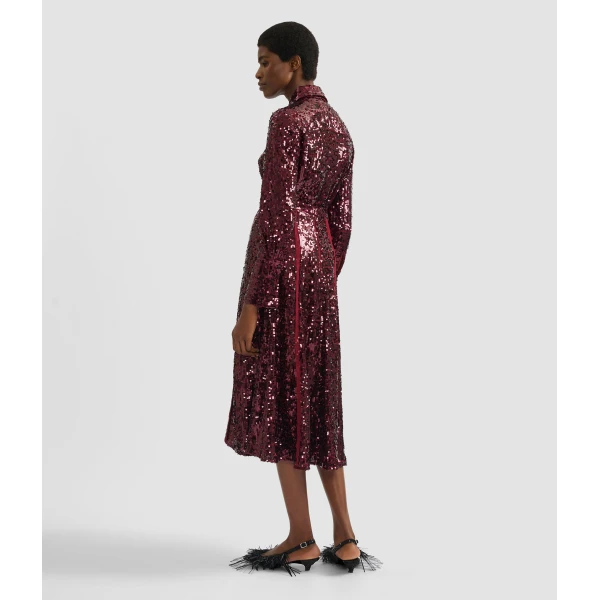 Erdem Embellished Sequin Long Sleeve Shirt - Tops - British Romantic Luxury at Coveti