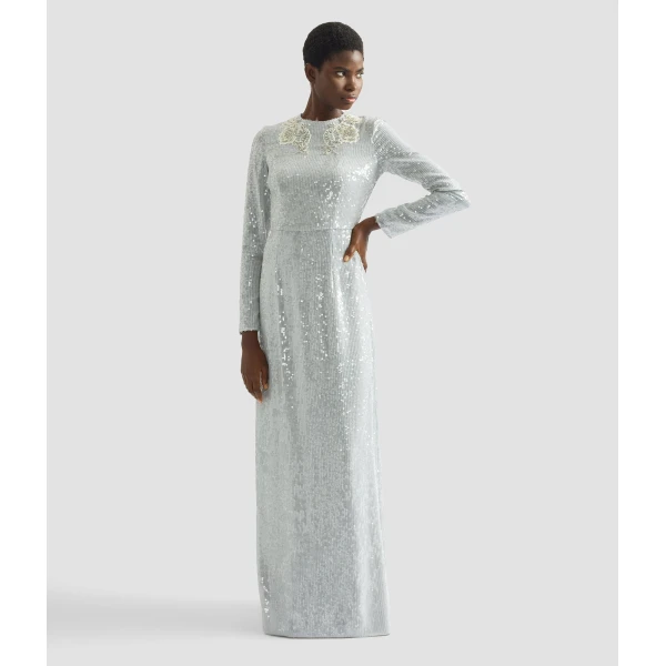 Erdem Embellished Sequins Long Sleeve Gown - Dresses - British Romantic Luxury at Coveti