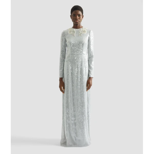 Erdem Embellished Sequins Long Sleeve Gown - Dresses - British Romantic Luxury at Coveti
