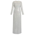 Erdem Embellished Sequins Long Sleeve Gown - Dresses - British Romantic Luxury at Coveti