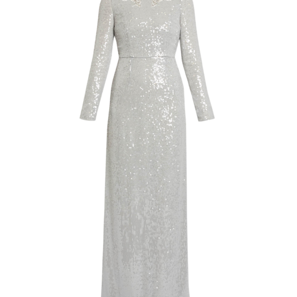 Erdem Embellished Sequins Long Sleeve Gown - Dresses - British Romantic Luxury at Coveti