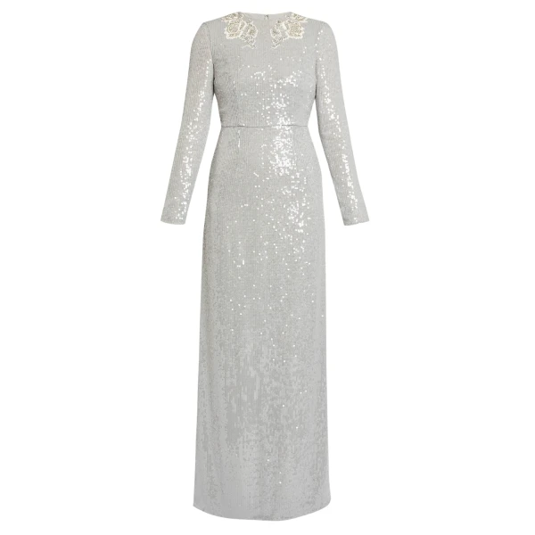Erdem Embellished Sequins Long Sleeve Gown - Dresses - British Romantic Luxury at Coveti