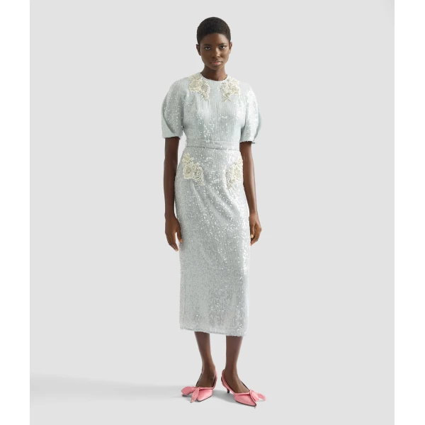 Erdem Embellished Sequins Midi Dress - Dresses - British Romantic Luxury at Coveti