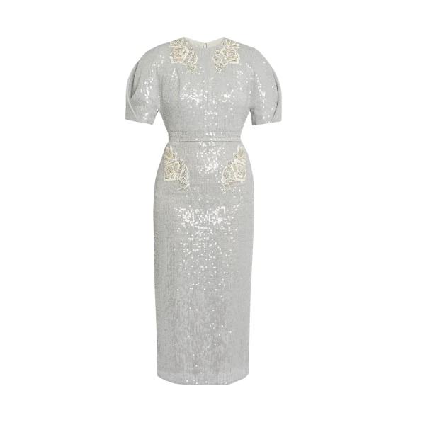 Erdem Embellished Sequins Midi Dress - Dresses - British Romantic Luxury at Coveti