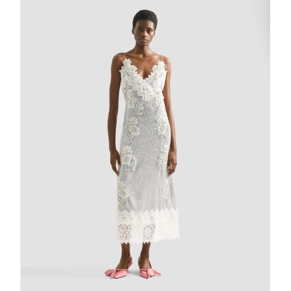 Erdem Embellished Sequins Sleeveless Midi Dress - Dresses - British Romantic Luxury at Coveti
