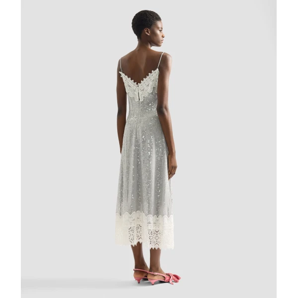 Erdem Embellished Sequins Sleeveless Midi Dress - Dresses - British Romantic Luxury at Coveti