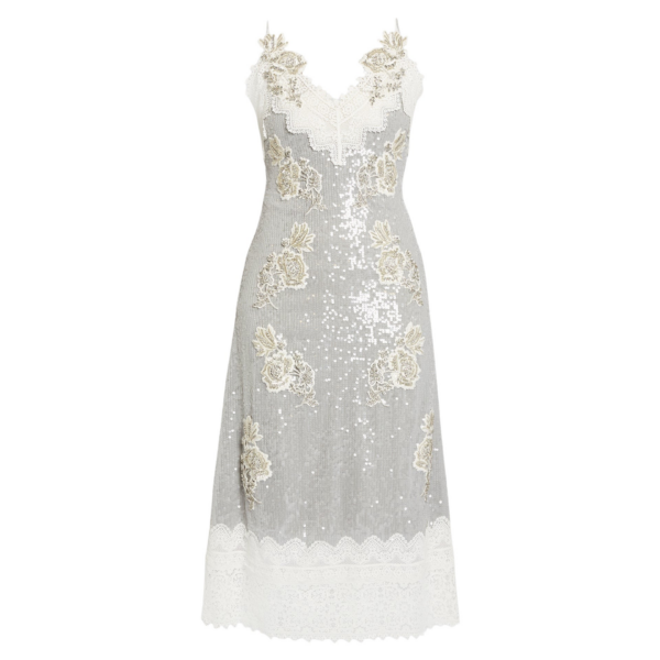 Erdem Embellished Sequins Sleeveless Midi Dress - Dresses - British Romantic Luxury at Coveti