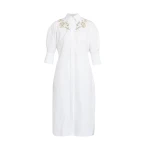 Erdem Embellished Shirt Dress - Dresses - British Romantic Luxury at Coveti