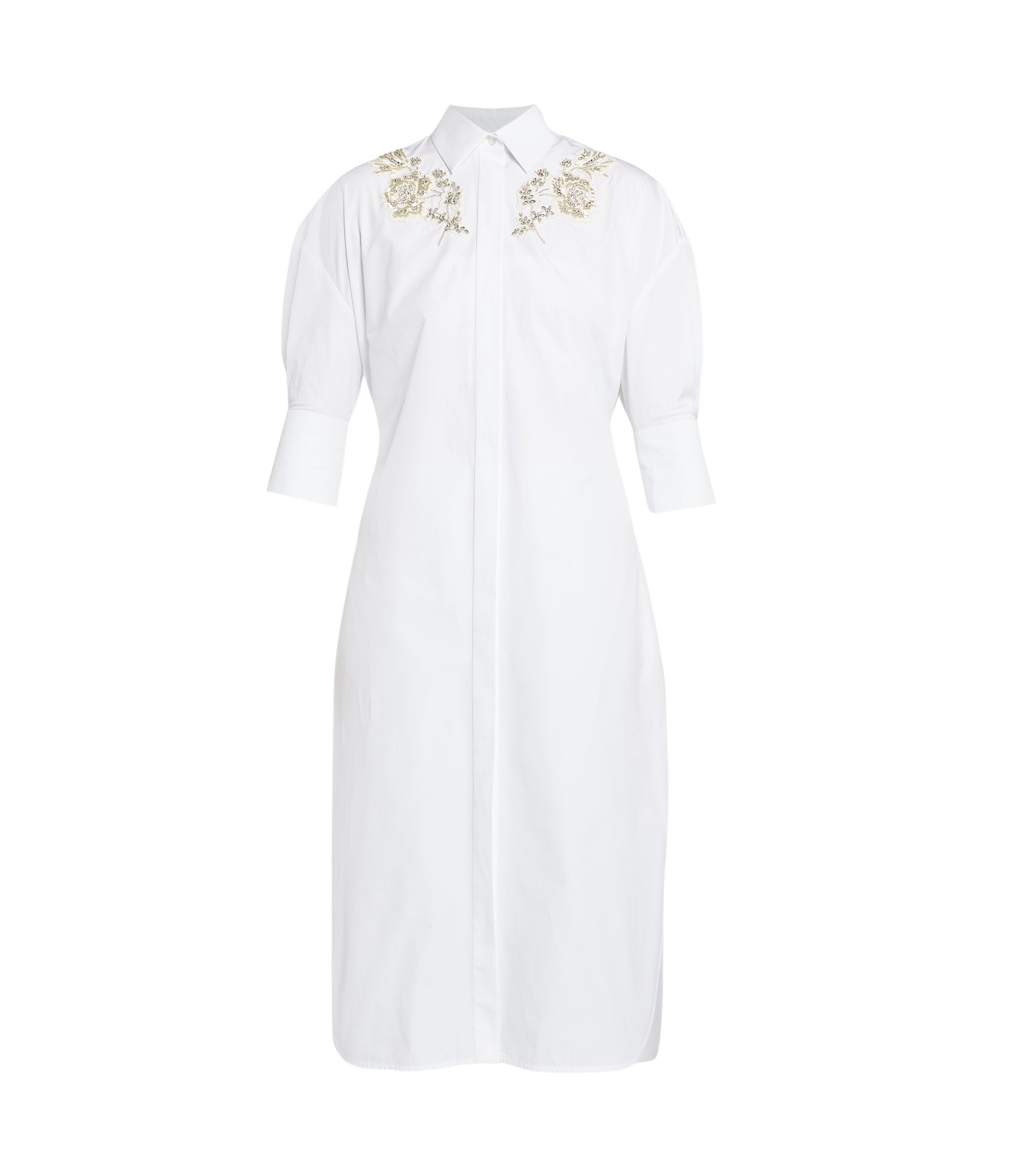 Erdem Embellished Shirt Dress