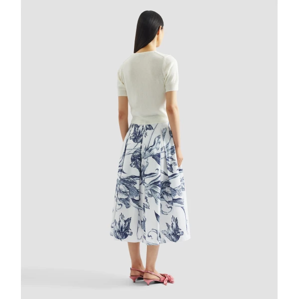 Erdem Embellished Short Sleeve Knit Top - Knitwear - British Romantic Luxury at Coveti