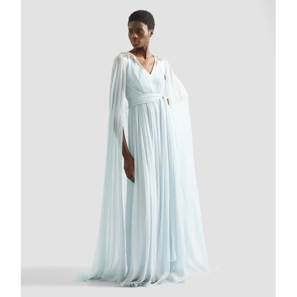 Erdem Embellished Silk Creponne Gown - Dresses - British Romantic Luxury at Coveti