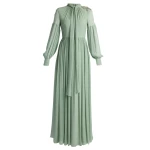 Erdem Embellished Silk Creponne Long Sleeve Gown - Dresses - British Romantic Luxury at Coveti