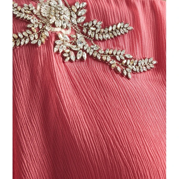 Erdem Embellished Silk Creponne Long Sleeve Gown - Dresses - British Romantic Luxury at Coveti